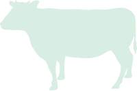 牛のシルエット